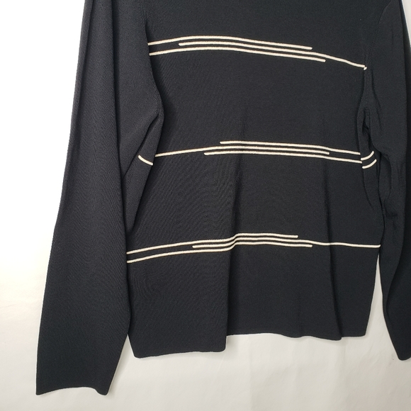 Carducci Woman Sweater Plus Size 2X Black Long Sleeve Stretchy Thick Knit - Picture 9 of 12